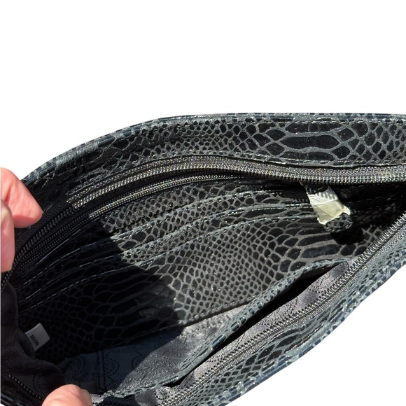 Michael Kors Crocodile Black Clutch - Picture 5 of 11